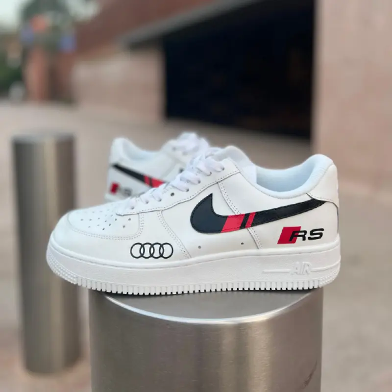 Audi RS Custom Nike Air Force 1 – Hand-Painted Luxury Car Sneakers by JadoreArt