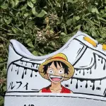 Custom One Piece Luffy Air Force 1 Sneakers – Hand-Painted Anime Drip by JadoreArt