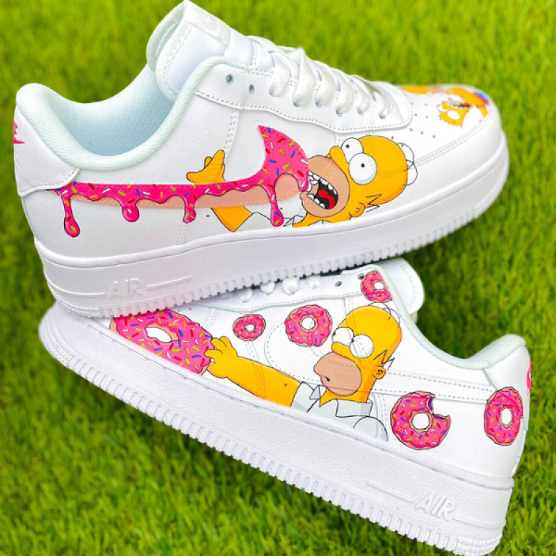 The Simpsons Air Force 1 Custom - Hand painted