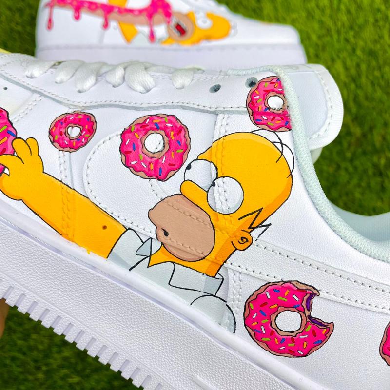 The Simpsons Air Force 1 Custom - Hand painted