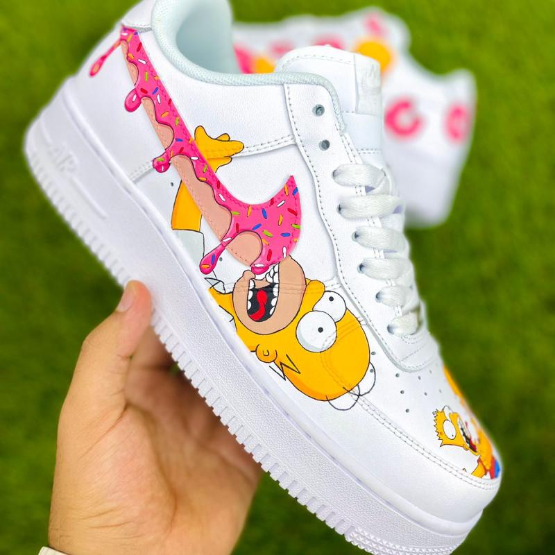 The Simpsons Air Force 1 Custom - Hand painted