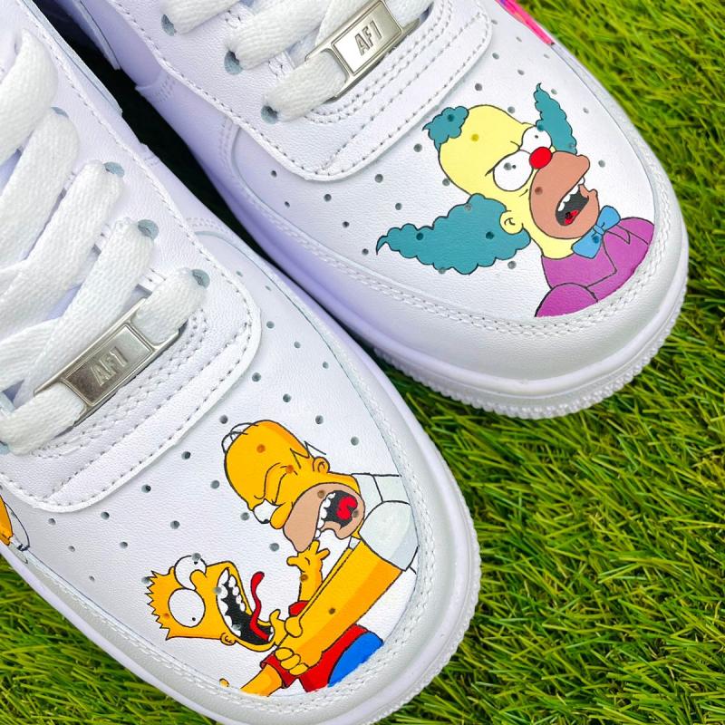 The Simpsons Air Force 1 Custom - Hand painted