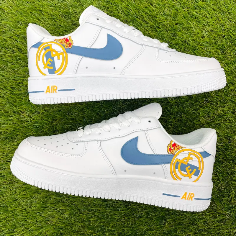 Custom Real Madrid Nike Air Force 1 Sneakers – Limited Edition Fan Shoes