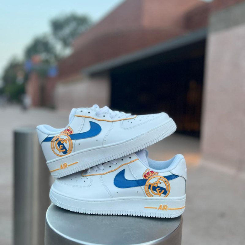 Real Madrid Air force 1 custom - champion Sneakers - REAL MADRID shoes hand painted