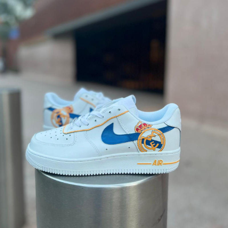 Real Madrid Air force 1 custom - champion Sneakers - REAL MADRID shoes hand painted